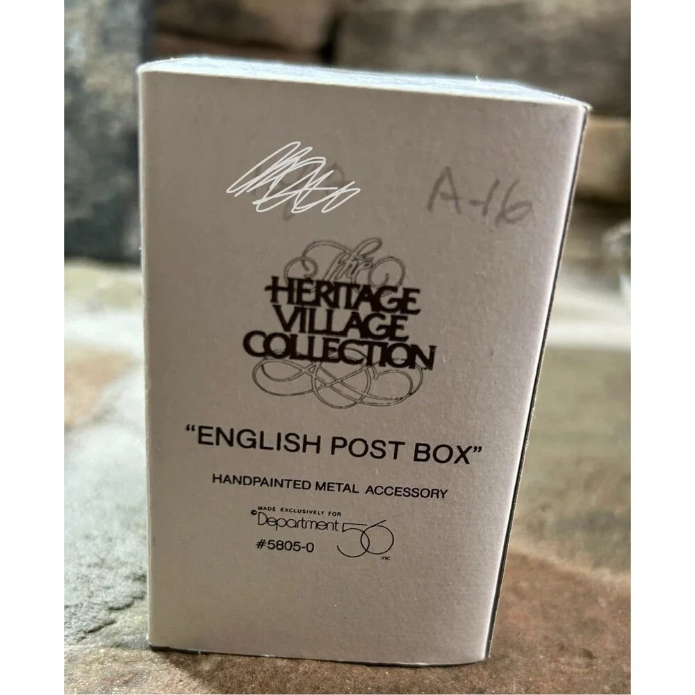 Dept 56 English Post Office Box #5805-0 box  metal accessory